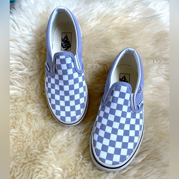 Vans Other - 💟Vans Classic Slip-On Checkered Shoe/ Lavender/ Kids Size 2